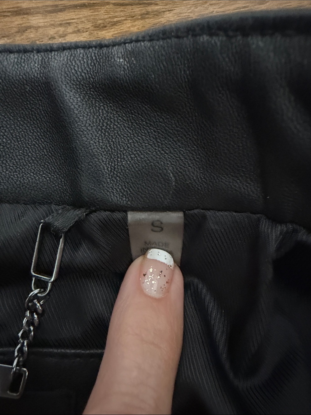 Badgley Mischka Black Leather Moto Jacket - Picture 10 of 14